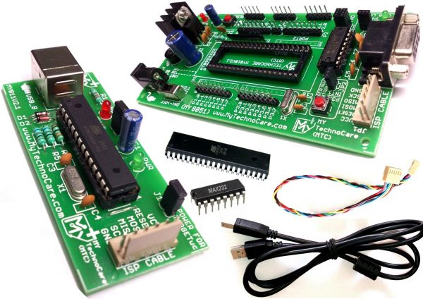 8051 Development Board With USB Programmer,MAX232,Atmel AT89S52 IC Microcontroller Project Kit MY TechnoCar